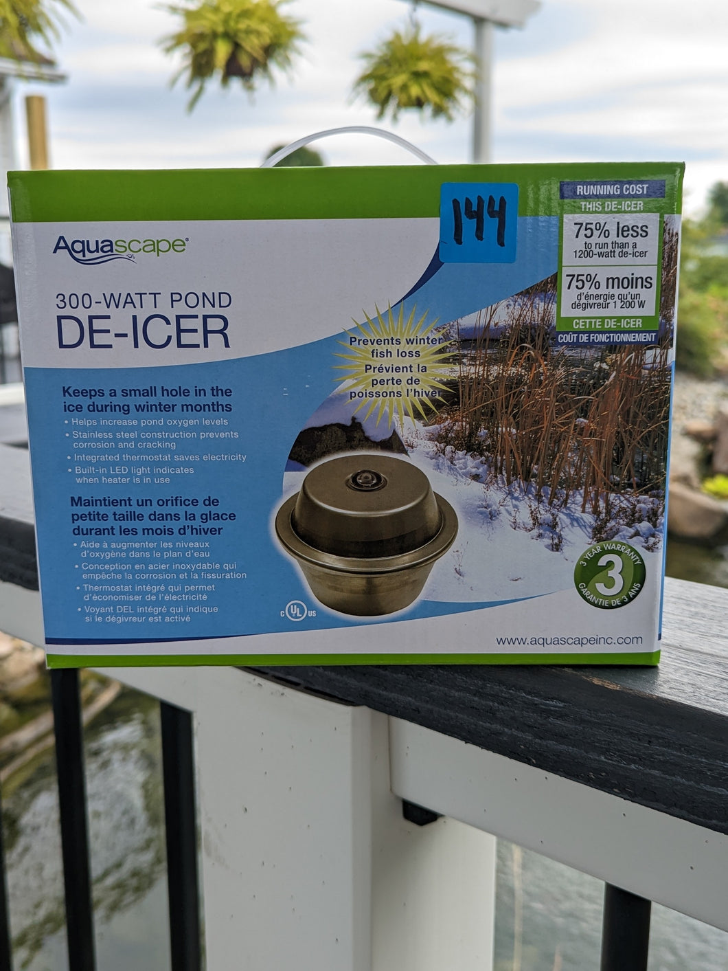 Aquascape 300 watt de-icer