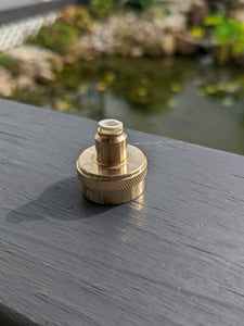 Aquascape fill valve spigot to 1/4 quick connect